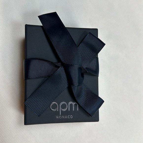 APM Monaco 925 Silver Christmas Edition Hoop Earrings - Picture 8 of 8